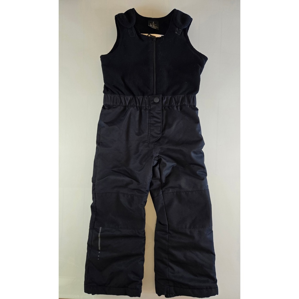 Ripzone Kids Black 8k Waterproof Fleece Lined Snow Bibs Size 5T 5A